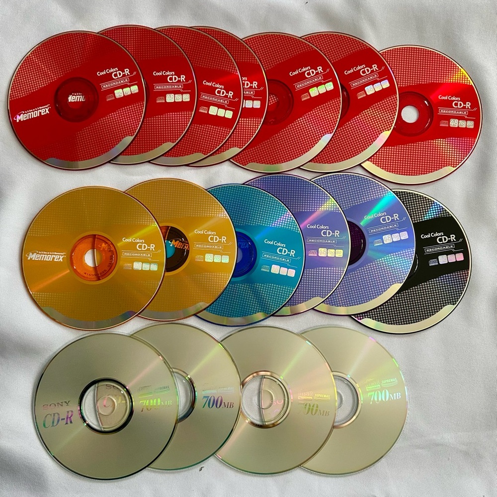 17 Blank, Never-Used, CD-R (13 Memorex, 4 Sony)